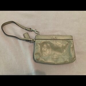 Coach Tan Clutch Wristlet Elegant Versatile Design